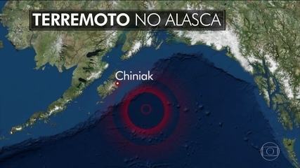 Terremoto de magnitude 8,2 atinge a costa do Alasca e gera alerta de tsunami